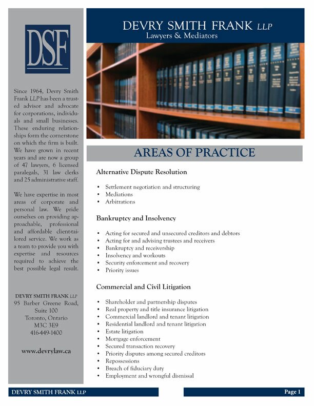 Areas of Practice Areas of Practice