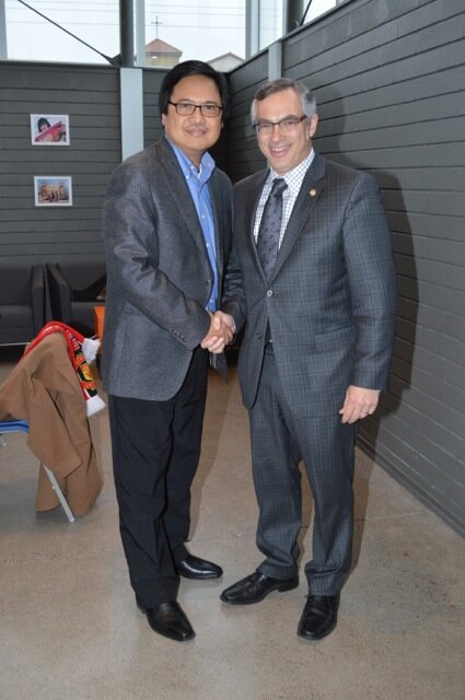 Florendo Llameg and Tony Clement
